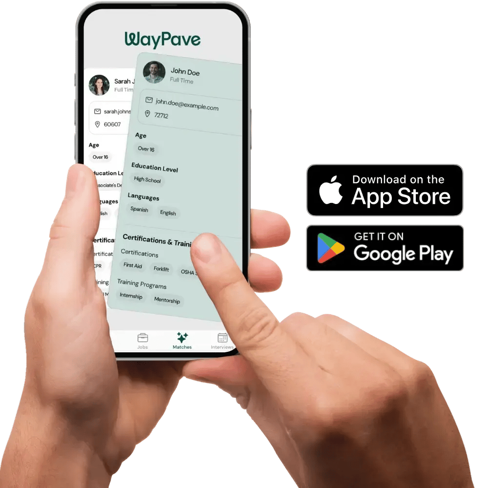 WayPave lets hourly hirers swipe to match with job seekers